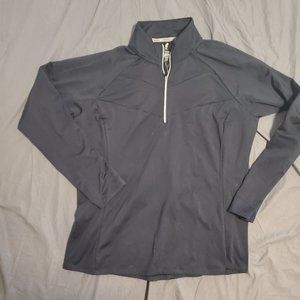 RBX Men Activewear Track Jacket Blue Polyester 1/4